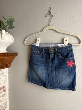 GAP Kids embroidered jean skirt